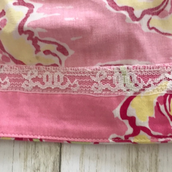 Lilly Pulitzer Pink&Yellow Lillies Strapless Dress - Picture 6 of 8